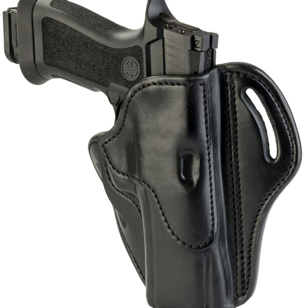 1791 Gunleather BH24SBLR BH2.4 OWB 2.4 Stealth Black Leather Belt Slide Fits Walther PPQ/Sig P320/Springfield XD-M