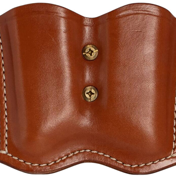1791 Gunleather MAG21CBRA MAG2.1 Double Mag Holster Classic Brown Leather Belt Slide Belts 1.50″ Wide Compatible w/ Single Stack Ambidextrous