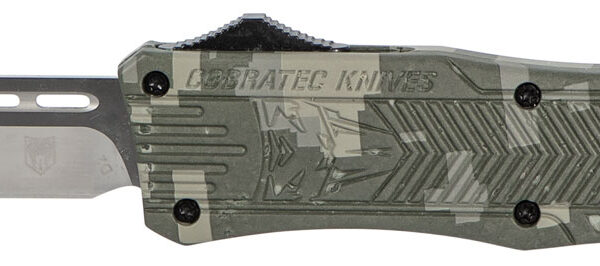 CobraTec Knives MADCCTK1MTNS CTK-1  Medium 3″ OTF Tanto Plain D2 Steel Blade/Army DigiCamo Aluminum Handle Features Glass Breaker Includes Pocket Clip