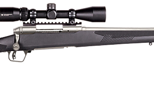 Savage Arms 57537 110 Apex Storm XP 350 Legend 4+1 18″, Matte Stainless Metal, Synthetic Stock, Vortex Crossfire II 3-9x40mm Scope
