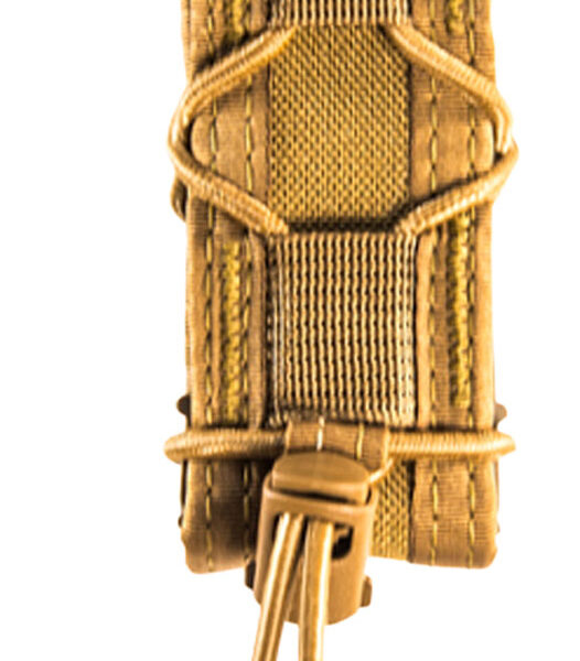 High Speed Gear 13PT10CB TACO Mag Pouch Single Coyote Brown Nylon Belt Compatible w/ Pistol