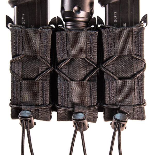 High Speed Gear 13PT13BK TACO Mag Pouch Triple Black Nylon Belt Compatible w/ Pistol