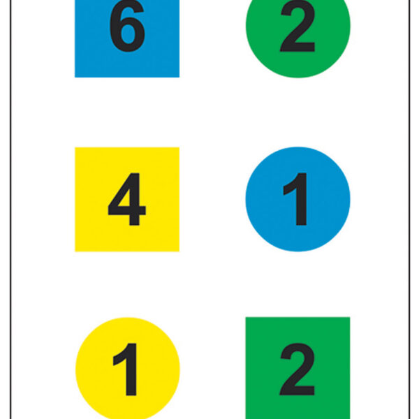 Action Target DT4B100 Training Discretionary Command Circle/Square Paper 23″ x 35″ Multi-Color 100 Per Box