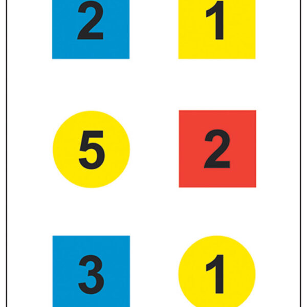 Action Target DT4C100 Training Discretionary Command Circle/Square Paper 23″ x 35″ Multi-Color 100 Per Box