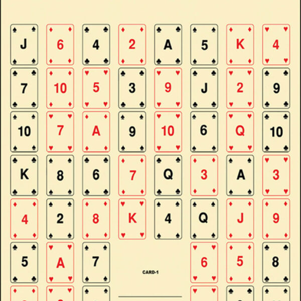 Action Target CARD1100 Entertainment  52 Playing Cards Paper 22.50″ x 24″ Multi-Color 100 Per Box