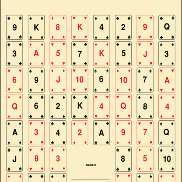 Action Target CARD2100 Entertainment  52 Playing Cards Paper 22.50″ x 24″ Multi-Color 100 Per Box