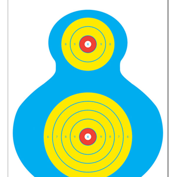 Action Target PRWB1100 High Visibility  Silhouette Paper 19″ x 25″ Blue/Yellow 100 Per Box