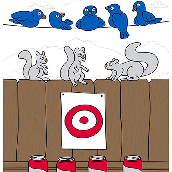 Action Target GSBKYARD100 Entertainment  Animals/Cans/Target Paper Hanging 23″ x 35″ Multi-Color 100 Per Box