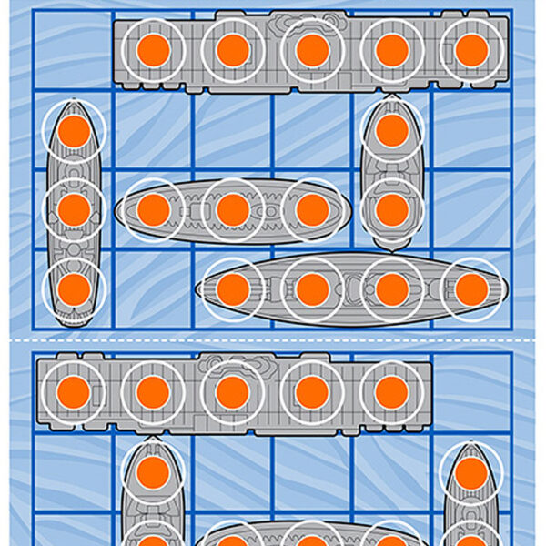 Action Target GSOCEAN100 Entertainment  Ships Paper Hanging 23″ x 35″ Blue/Red 100 Per Box