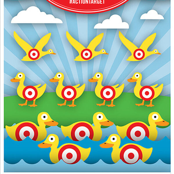 Action Target GSCARDUCK100 Entertainment  Ducks Paper Hanging 23″ x 35″ Multi-Color 100 Per Box
