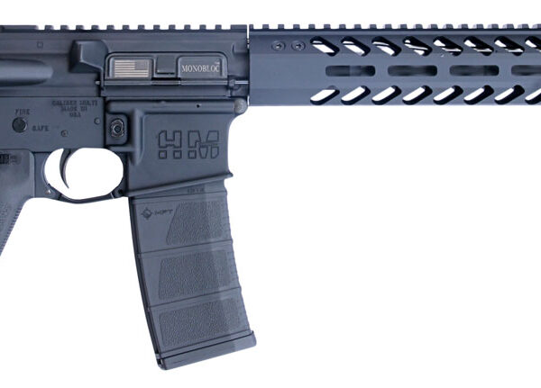 HM Defense HM15FMB556 Defender M5  5.56x45mm NATO Caliber with 16″ Barrel, 30+1 Capacity, Black Hard Coat Anodized Metal Finish, Black Mil-Spec HM Stock & Enhanced Polymer Grip Right Hand