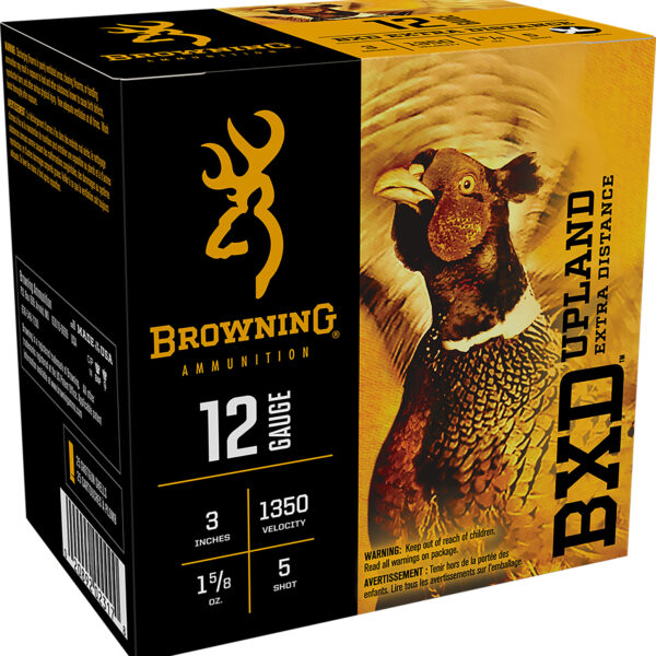 Browning Ammo B193511235 BXD Upland 12Gauge 3″ 1 5/8oz 5Shot 25 Per Box/10 Case