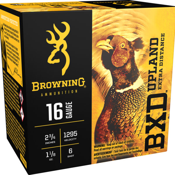 Browning Ammo B193511626 BXD Upland 16Gauge 2.75″ 1 1/8oz 6Shot 25 Per Box/10 Case