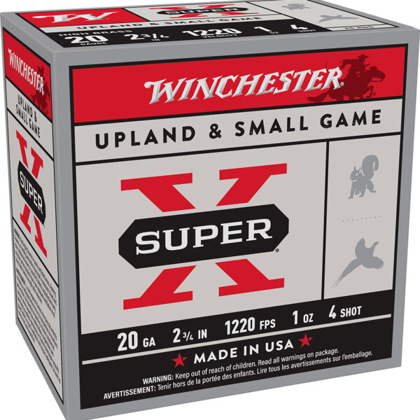 Winchester Ammo X204 Super X Heavy Game Load High Brass 20Gauge 2.75″ 1oz 4Shot 25 Per Box/10 Case