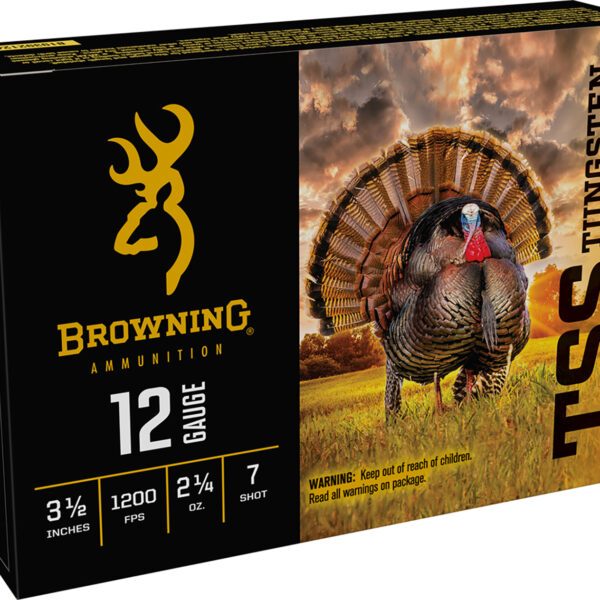 Browning Ammo B193921247 TSS Tungsten Turkey 12Gauge 3.50″ 2 1/4oz Tungsten 7Shot 5 Per Box/10 Case