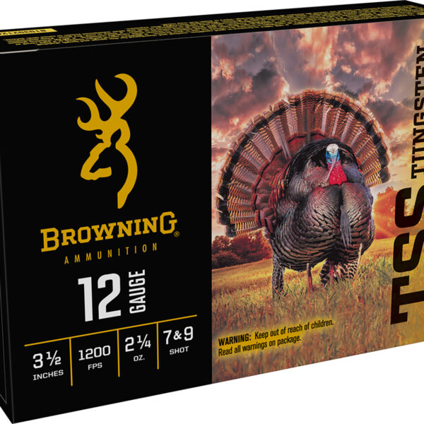 Browning Ammo B193921240 TSS Tungsten Turkey 12Gauge 3.50″ 2 1/4oz Tungsten 7/9Shot 5 Per Box/10 Case