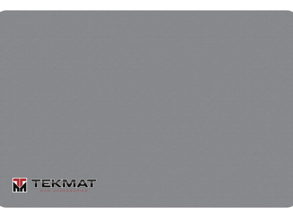 TekMat TEKR17TMLOGOGY  Cleaning Mat Gray Rubber 11"x17" TEKMAT Logo