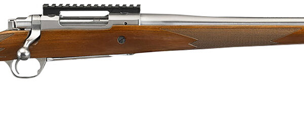 Ruger 57104 Hawkeye Hunter Full Size 6.5 Creedmoor 4+1 22″ Satin Stainless Steel Threaded Barrel, Picatinny Rail Steel Receiver, Fixed American Walnut w/Pistol Grip Stock