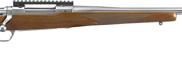 Ruger 57109 Hawkeye Hunter Full Size 300 Win Mag 3+1 24″ Satin Stainless Steel Threaded Barrel, Picatinny Rail Steel Receiver, Fixed American Walnut w/Pistol Grip Stock