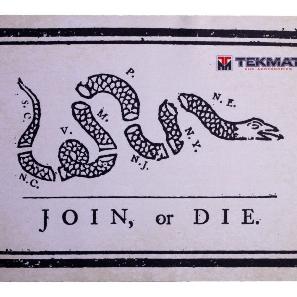 TekMat TEKR17JOIN  Cleaning Mat Black/White Rubber 11″x17″ Join or Die Snake