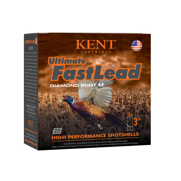 Kent Cartridge K123UFL504 Ultimate Fast Lead 12Gauge 3″ 1 3/4oz 4Shot 25 Per Box/10 Case