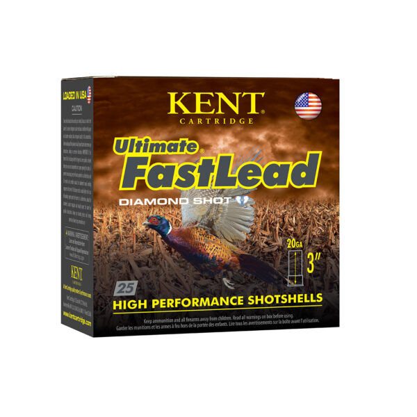 Kent Cartridge K203UFL366 Ultimate Fast Lead 20Gauge 3″ 1 1/4oz 6Shot 25 Per Box/10 Case