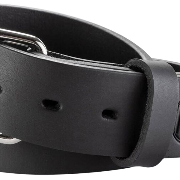 1791 Gunleather BLT014650SBLA 01 Gun Belt Stealth Black Leather 46/50 1.50″ Wide Buckle Closure