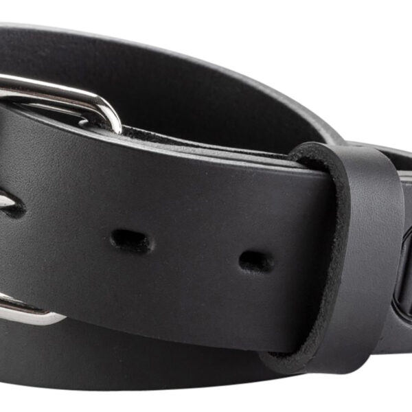 1791 Gunleather BLT014852SBLA 01 Gun Belt Stealth Black Leather 48/52 1.50″ Wide Buckle Closure
