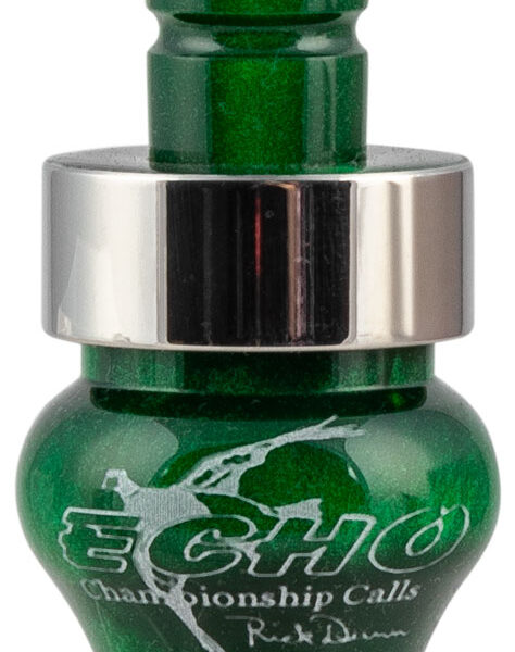 Echo Calls 79021 Timber  Double Reed Mallard Hen Sounds Attracts Ducks Green Pearl Acrylic