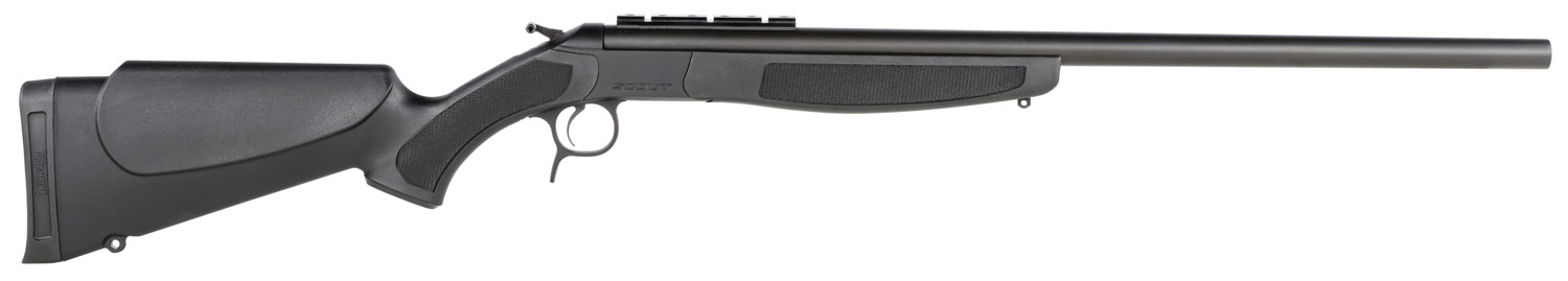 CVA CR4830 Scout Full Size 450 Bushmaster 1rd 25" Matte Blued Single Shot Barrel, Matte Blued Steel Receiver w/DuraSight Rail, Black Fixed Synthetic Stock, Ambidextrous