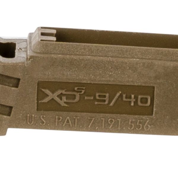 Springfield Armory XDS5902MFDE Backstrap Sleeve  made of Polymer with Flat Dark Earth & 1 Piece Design for 9mm Luger Springfield XD-S with #2 Backstrap & 3″-4″ Barrel