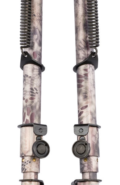 Harris Bipods 25C Swivel 25C Swivel Stud, 13.50″-27″, Kryptek Highlander Steel/Aluminum, Rubber Feet