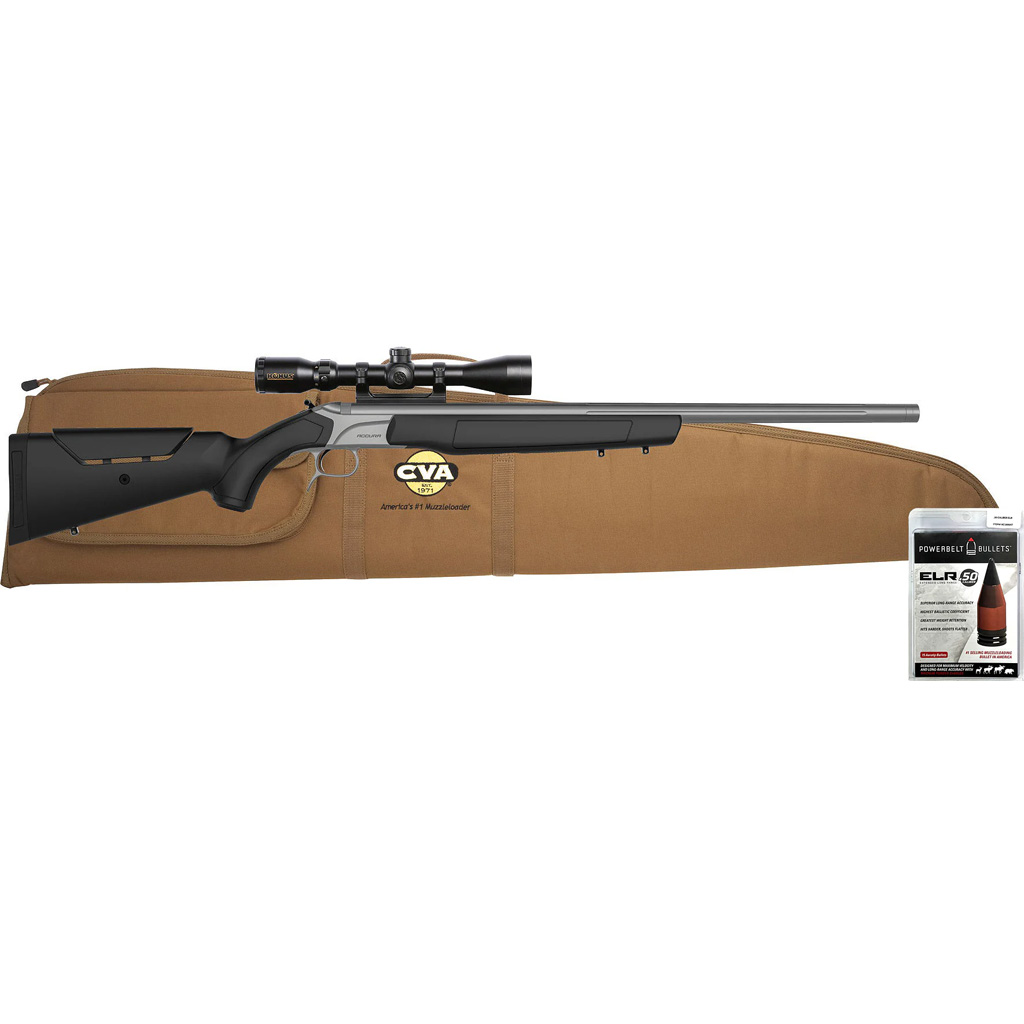 CVA Accura MR-X Muzzleloader Package 50 Cal/330 ELR 26 in. Stainelss/Black w/ Scope - Image 3
