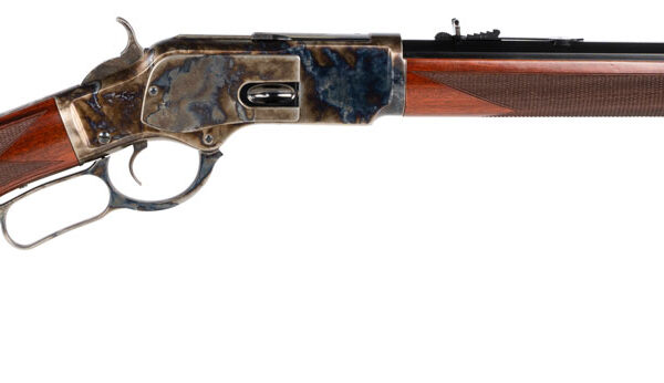 Taylors & Company 550202DE 1873 Taylor Tuned 357 Mag 10+1 18″ 1/2 Octagon Barrel Walnut Fixed Pistol Grip Stock Color Case Hardened Right Hand