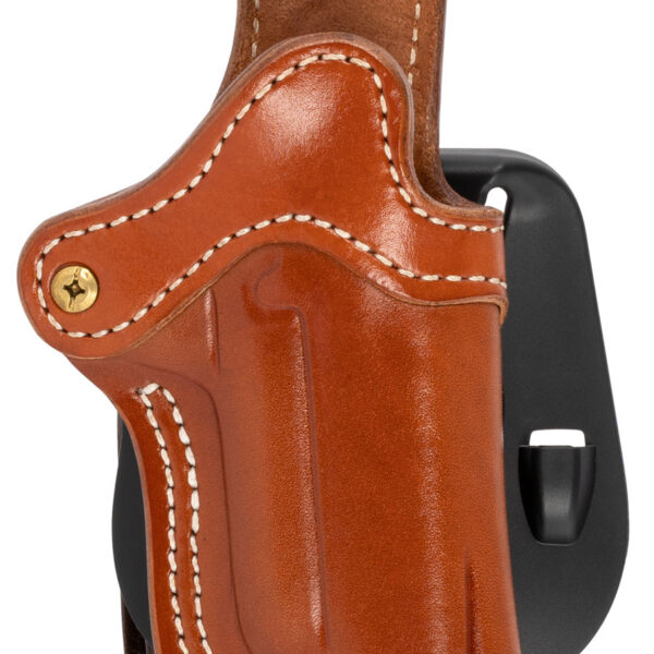 1791 Gunleather ORPDH1CBRR BH1 Optic Ready Size 01 OWB Style made of Leather with Classic Brown Finish, Adjustable Cant & Paddle Mount Type fits 4-5″ Barrel 1911 for Right Hand