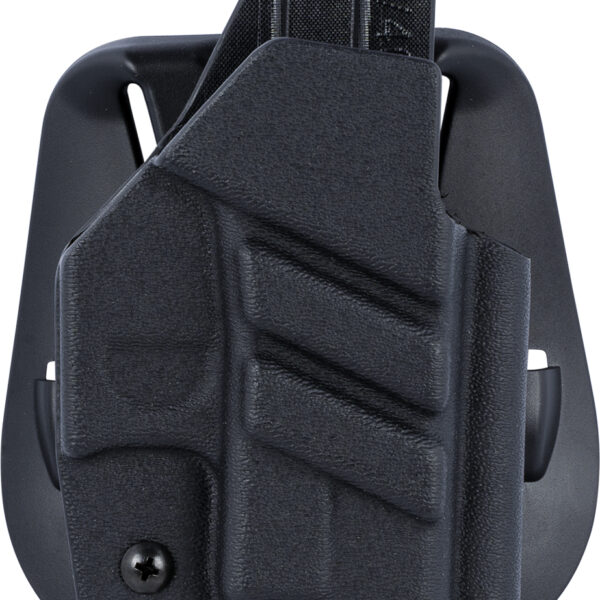 1791 Gunleather TACPDHOWBGLOCKBLKR Tactical Kydex  OWB Black Kydex Paddle Compatible w/Glock Right Hand