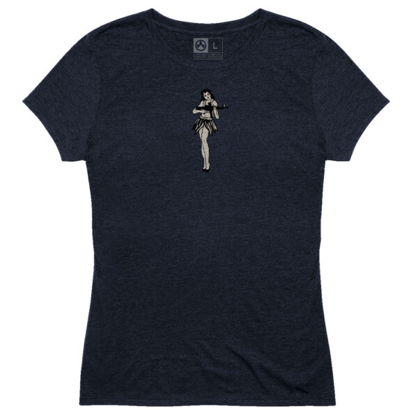 Magpul MAG1124410XS Hula Girl CVC Women’s Navy Cotton/Polyester/Rayon Short Sleeve XS