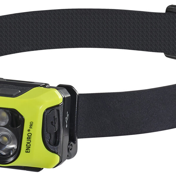 Streamlight 61436 Enduro Pro W/Dual Lock 15/25/50/90/145/200 Lumens White LED Bulb Black/Yellow 95 Meters Distance