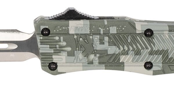 CobraTec Knives SADCCTK1SDAGNS CTK-1 Small 2.75″ OTF Dagger Plain D2 Steel Blade/Winter Digi Camo Aluminum Handle Features Glass Breaker Includes Pocket Clip