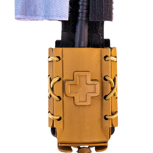 High Speed Gear 11TQK0CB Taco Tourniquet Coyote Brown Kydex, 2″ Belt Clip/MOLLE U-Mount, Compatible w/ Most Tourniquets