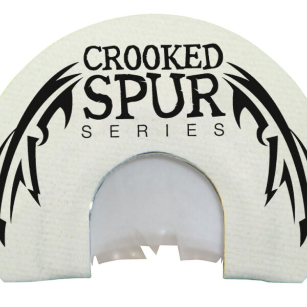 Foxpro CSMOUTHWHTSLASH Crooked Spur V-Cut Slash Diaphragm Call Triple Reed Turkey Sounds Attracts Turkeys White