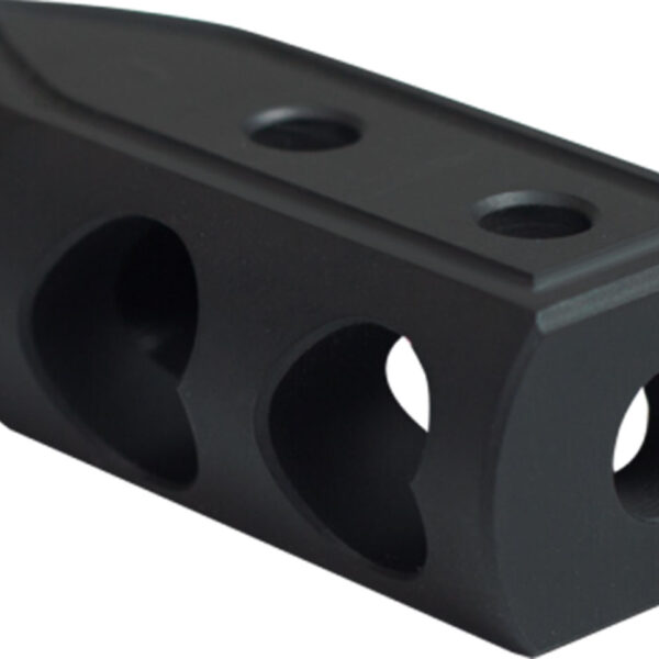 Timber Creek Outdoors 223HBBLC Heart Breaker Muzzle Brake Black Cerakote with 1/2″-28 tpi Threads for 223 Rem AR-Platform