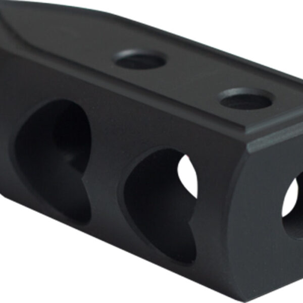Timber Creek Outdoors 65HBBLC Heart Breaker Muzzle Brake Black Cerakote with 5/8″-24 tpi Threads for 6.5 Grendel AR-Platform