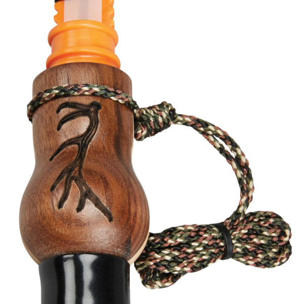 Wayne Carlton’s Calls 70168 Whispering Cow Call Open Call Cow Sounds Attracts Elk Natural Walnut/Maple
