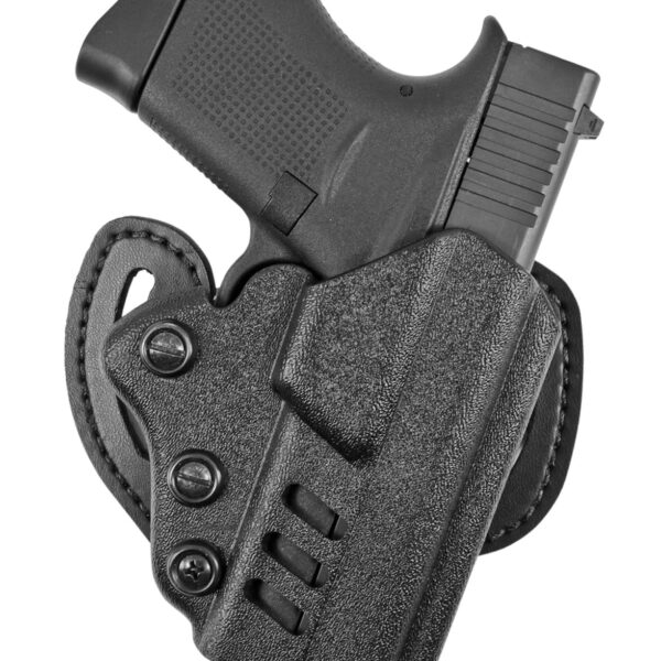 DeSantis Gunhide 042KAB6Z0 Facilitator  OWB Black Kydex Belt Slide Compatible w/Glock 19/23 Belt 1.75″ Wide Right Hand