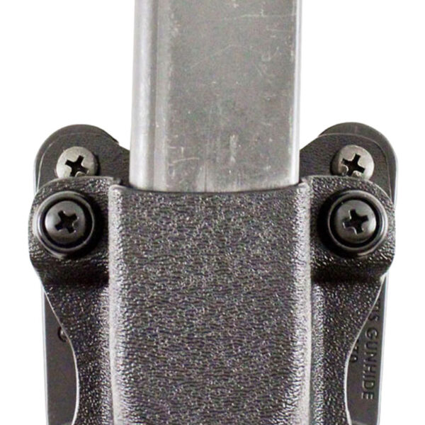 DeSantis Gunhide A86KJKKZ0 Quantico Single Mag Pouch OWB Black Kydex, Belt Clip Fits Belts Up To 1.50″ Wide, Compatible w/Sig P365, Ambidextrous