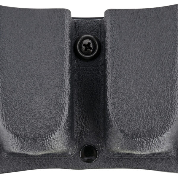 DeSantis Gunhide A87KJJJZ0 Quantico Double Mag Pouch OWB Black Kydex, Belt Clip Fits Belts Up To 1.50″ Wide, Compatible w/Glock 17 or 19 Magazines, Ambidextrous