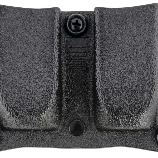 DeSantis Gunhide A87KJKKZ0 Quantico Double Mag Pouch OWB Black Kydex, Belt Clip Fits Belts Up To 1.50″ Wide, Compatible w/Sig P365, Ambidextrous