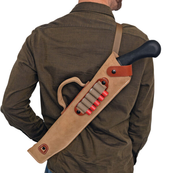 DeSantis Gunhide A88NJG1Z0 Kurz Shotgun Scabbard Natural Leather 14″