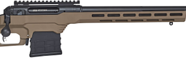 Savage Arms 57593 110 Precision 300 PRC 5+1 24″, Matte Black Rec/Barrel, Flat Dark Earth Cerakote MDT LSS XL Chassis, Polymer Grip *Self timing taper aligned muzzlebrake (Short Action Calibers Only)